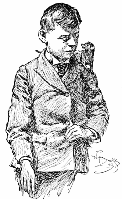 "HE CAME TO BREAKFAST
RIDING ON TEDDY'S SHOULDER."
